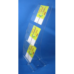 présentoir brochure sur pied plexi design # VPB1031
