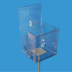 urne sur pied avec affiche  # VPB0260