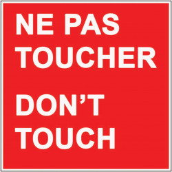 signalisation ne pas toucher # AD5769