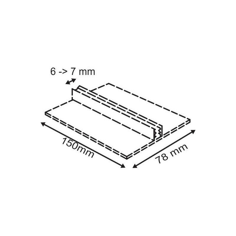 support etiquette à poser # VAC3036