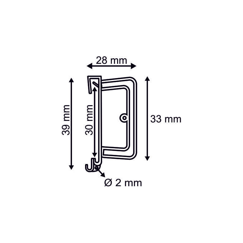 porte etiquette pour reglette # VAC3013