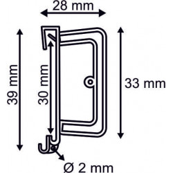 porte etiquette pour reglette # VAC3013