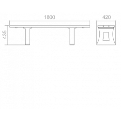 Banquette classique Ecolosign # MU3819N