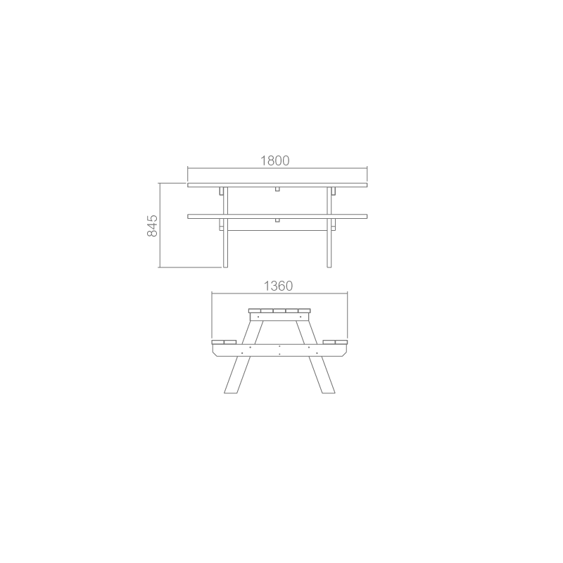Table forestière Ecolosign # MU3911N