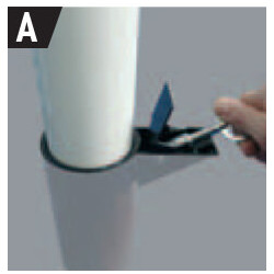 Poteau cendrier "Cigarette" # MU5051 Poteau cendrier "Cigarette" # MU5051