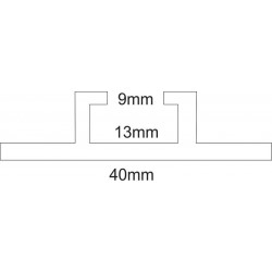 Rail de renfort adhésif  pour panneau plat # MU1681