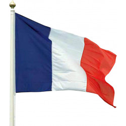 Drapeau Francais à Hampe bleue bois 90 à 225cm - SIGMA