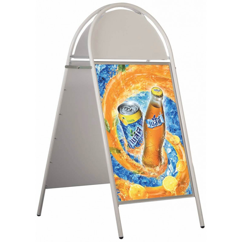 Chevalet porte affiche tréteau tête ronde # MU0143 Chevalet porte affiche tréteau tête ronde # MU0143