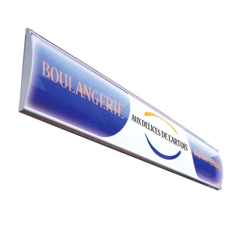 Caisson simple face galbée lumineux # EN6335 Caisson simple face galbée lumineux # EN6335
