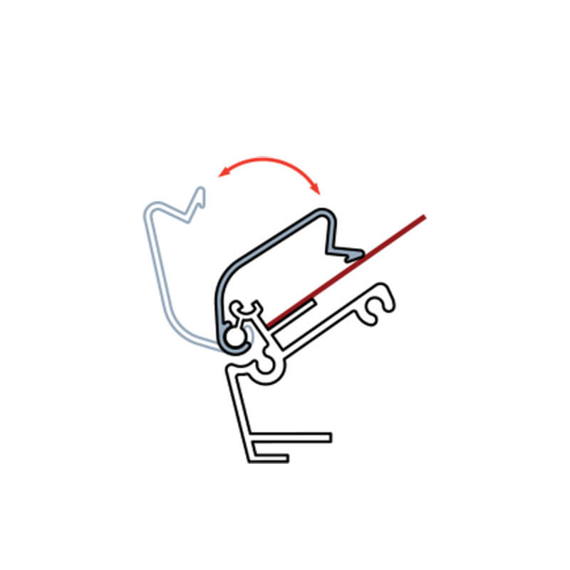 Enseigne murale galbée clic lumineuse LEDS # EN6501