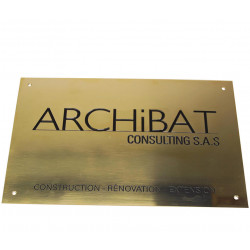 plaque de laiton gravée # DP0951
