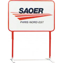 panneau de chantier sur ressort # MU0241