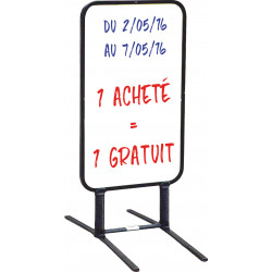 panneau-chevalet sur ressorts écriture effaçable # MU0125