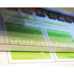 impression personnalisée sur adhésif blanc # PI0011