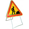 panneau balisage chantier sur pied mobile # PR0151
