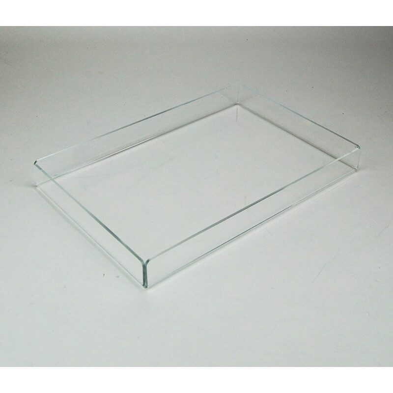 Plateau de service en plexiglas blanc opaque avec poignées - EKLA