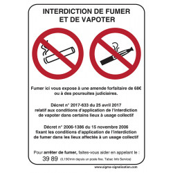 interdiction vapoter fumer # AD0111