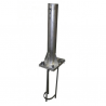 mât drapeau platine fixation sol # PV0279
