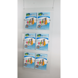 Porte-brochures mural multi-niveaux # VPB0141