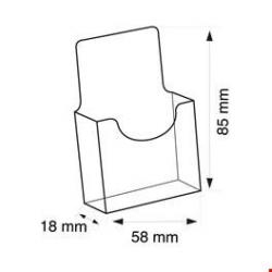 Porte-carte en plastique clair sur pic, avec inclinaison pour carte - Le  Magasin des Commerçants S&P Ltée