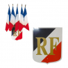drapeau  + écusson république française # PV2123