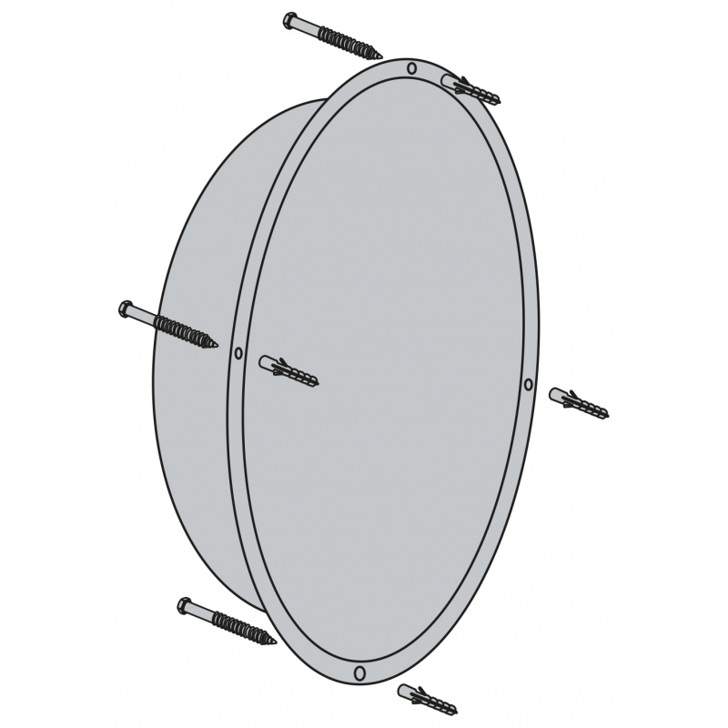 miroir de sécurité 1/2 sphère  # MI0231