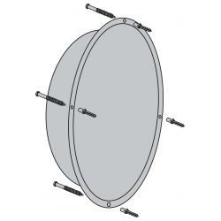 miroir de sécurité 1/2 sphère  # MI0231