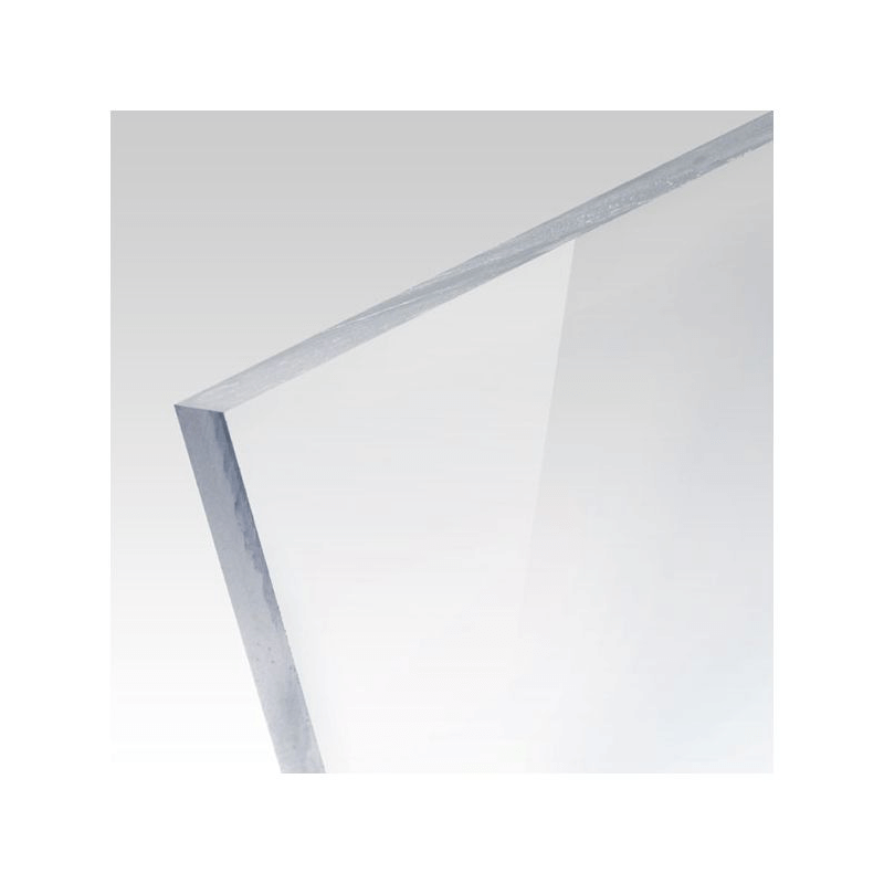 Le panneau en plexiglas ultra transparent avec film protecteur de 3 mm  d'épaisseur mesure 50 x 100 cm.