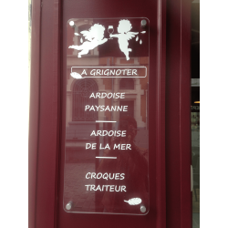 Panneau Plexiglas publicitaire - Impression Plaque Plexi transparent