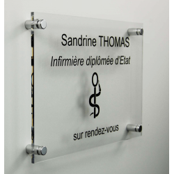 Plaque Professionnelle de mur en Plexiglas - Sigma Signalisation