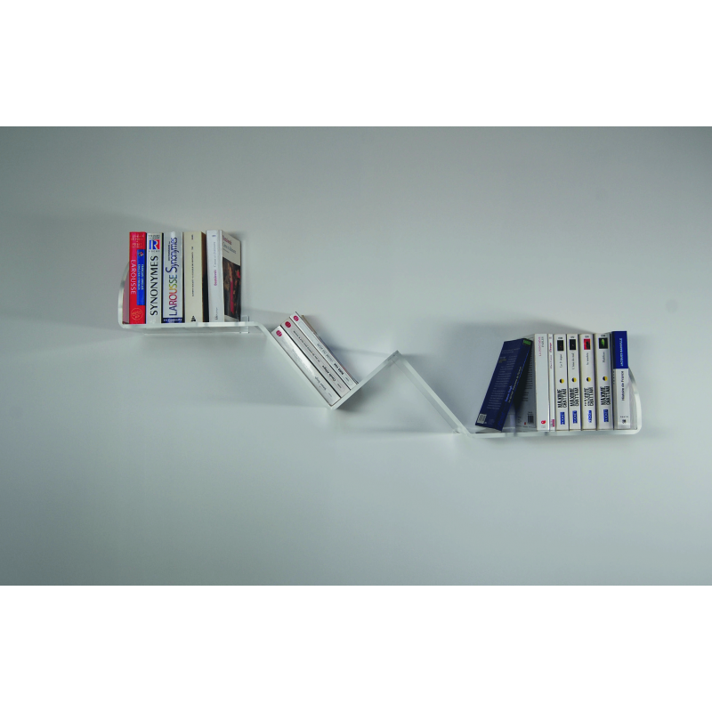 Etagère plexiglas 2 pentes