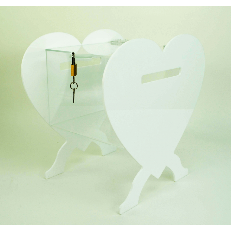 Urne "coeur" mariage