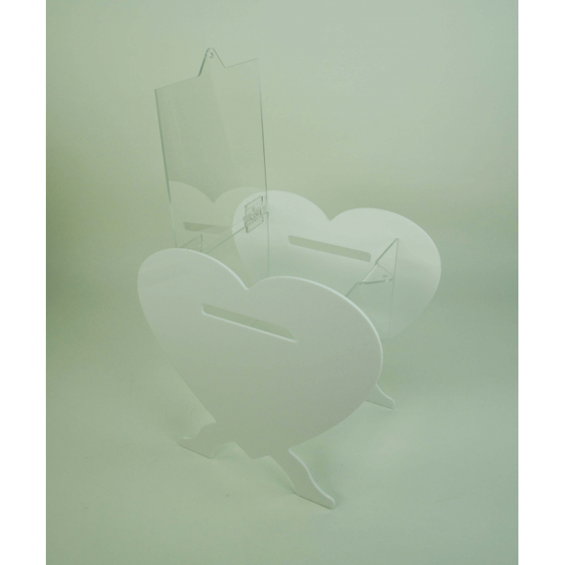 Urne "coeur" mariage