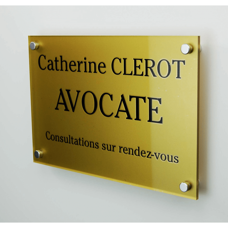 Plaque professionnelle