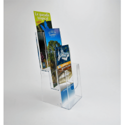 porte-brochure 3 niveaux pour flyers 10.5x21cm # VPB0342