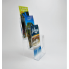 porte-brochure 3 niveaux pour flyers 10.5x21cm # VPB0342