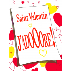 Affiche Vitrine "Saint Valentin" # VVF2111
