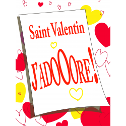 Affiche Vitrine "Saint Valentin" # VVF2111 Affiche Vitrine "Saint Valentin" # VVF2111