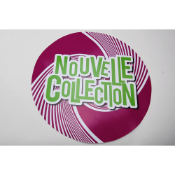 Adhésif vitrine rond "Nouvelle Collection" # VVF1871 Adhésif vitrine rond "Nouvelle Collection" # VVF1871
