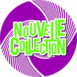 Adhésif vitrine rond "Nouvelle Collection" # VVF1871 Adhésif vitrine rond "Nouvelle Collection" # VVF1871