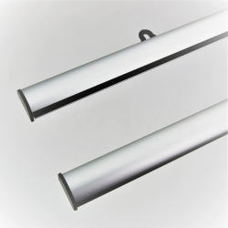 Profilé porte affiche aluminium clippant 1/2 rond # VAC4130