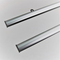 Profilé porte affiche aluminium clippant 1/2 rond # VAC4130