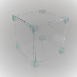 Présentoir cube plexiglas