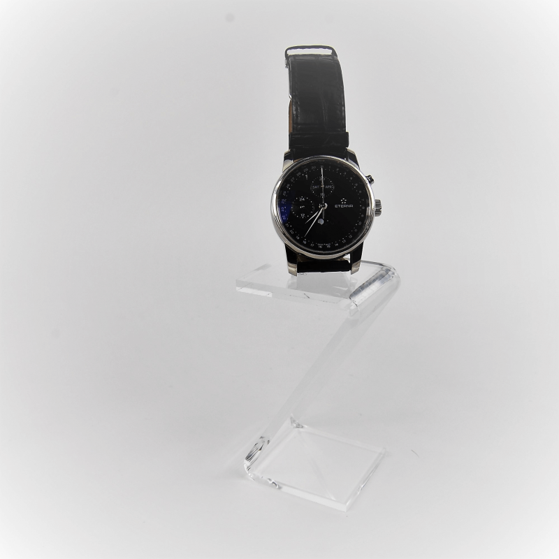 Présentoir podium en z pour vitrine  # VPP0111