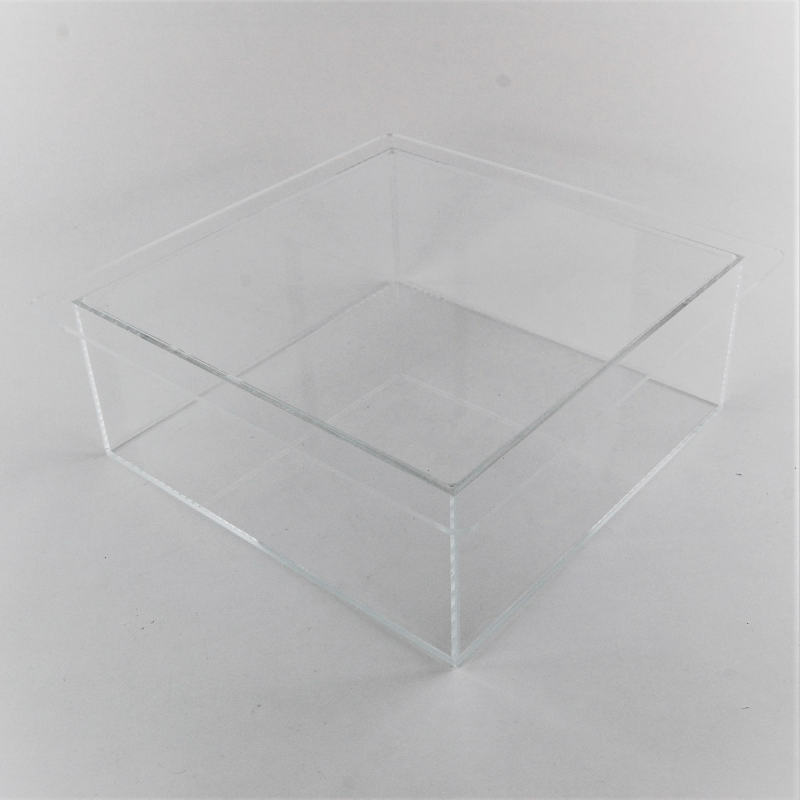 Bac boite de présentation à rebords