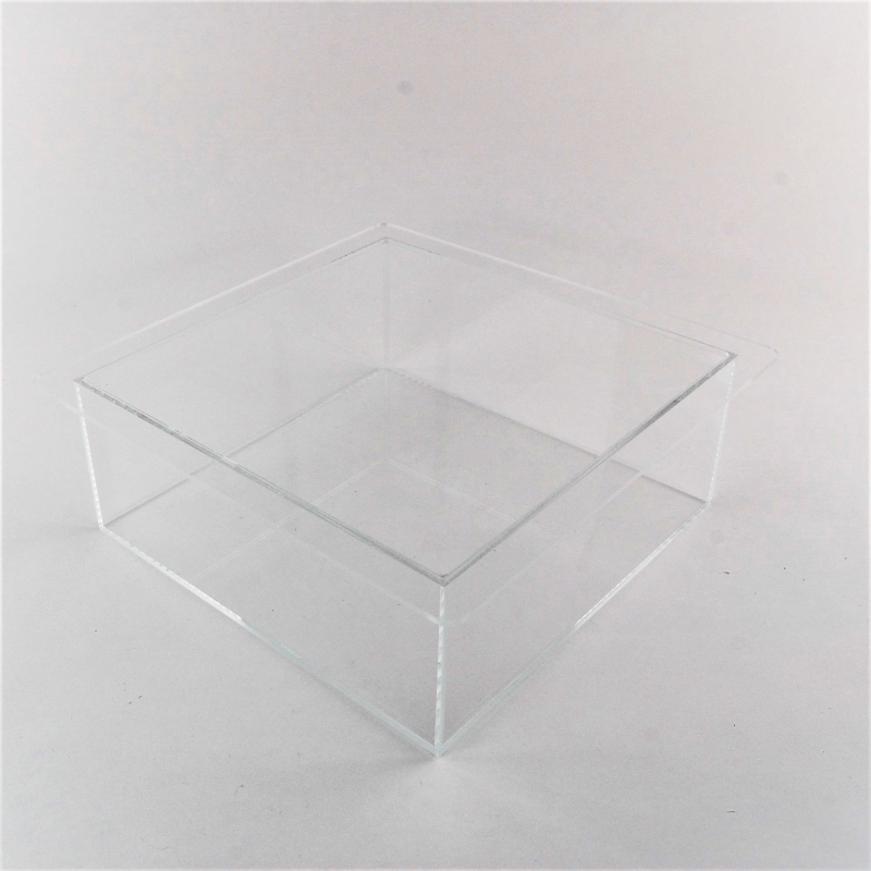 Bac boite de présentation à rebords