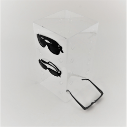 Présentoir 20 paires de lunettes plexi transparent # VPP0060
