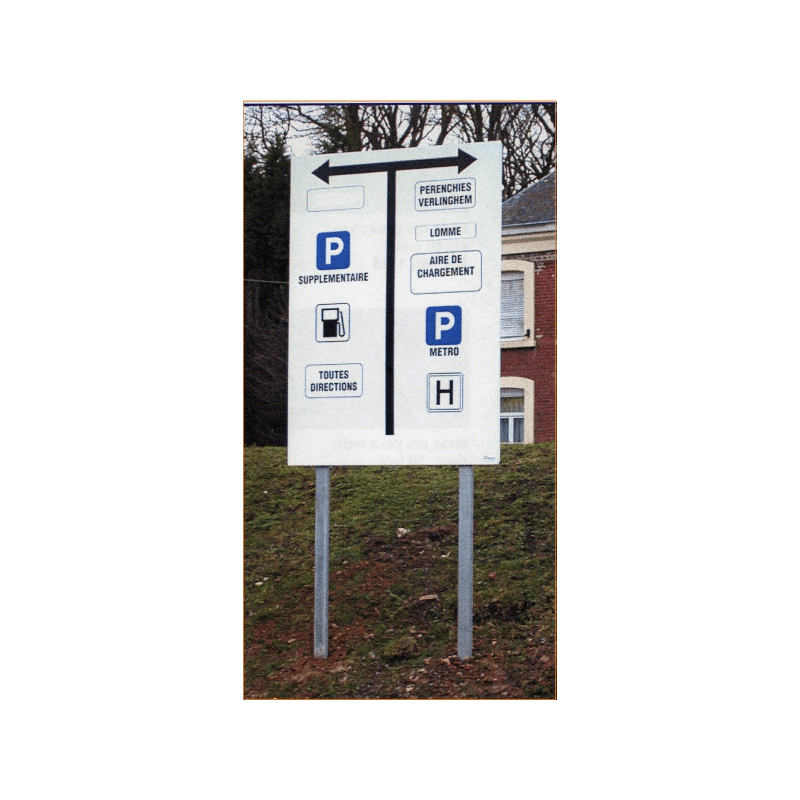 Kit panneau publicitaire alu - 1200 x 2000mm