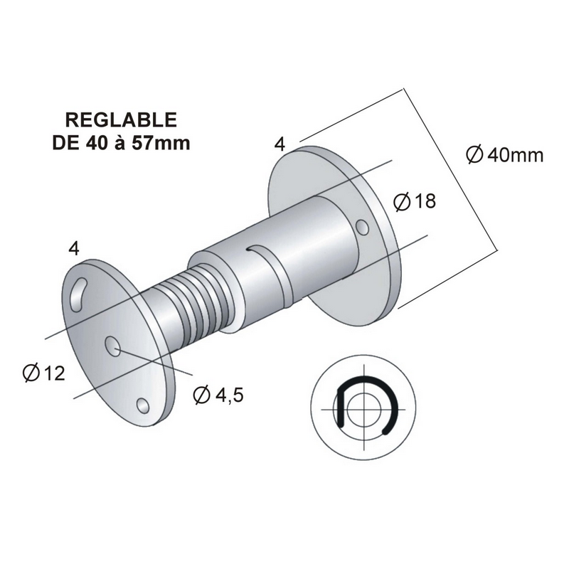 Douilles d'écartement Goliath