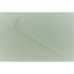 broche plastique blanc à clipser # VAB0021